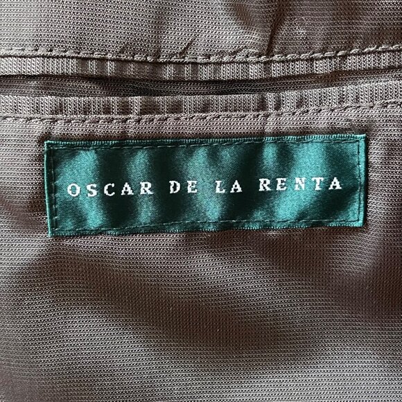 Oscar De La Renta Mens Camel Brown Lambs Wool Cashmere Sport Coat‎ Blazer 42R - Picture 9 of 12